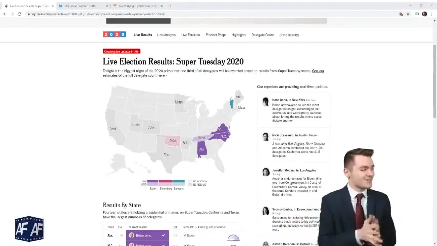 Live Super Tuesday Result Coverage