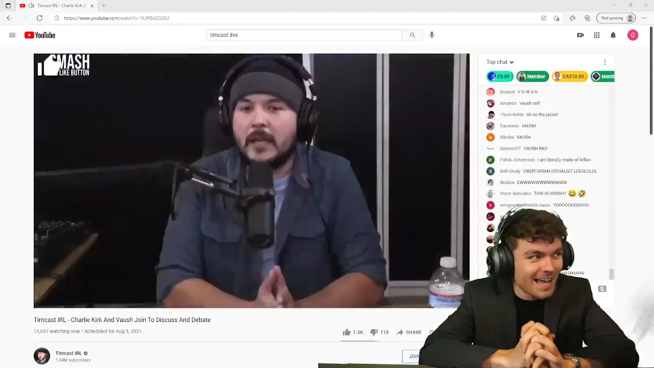 LIVE - CHARLIE KIRK VS VAUSH (FGR) DEBATE