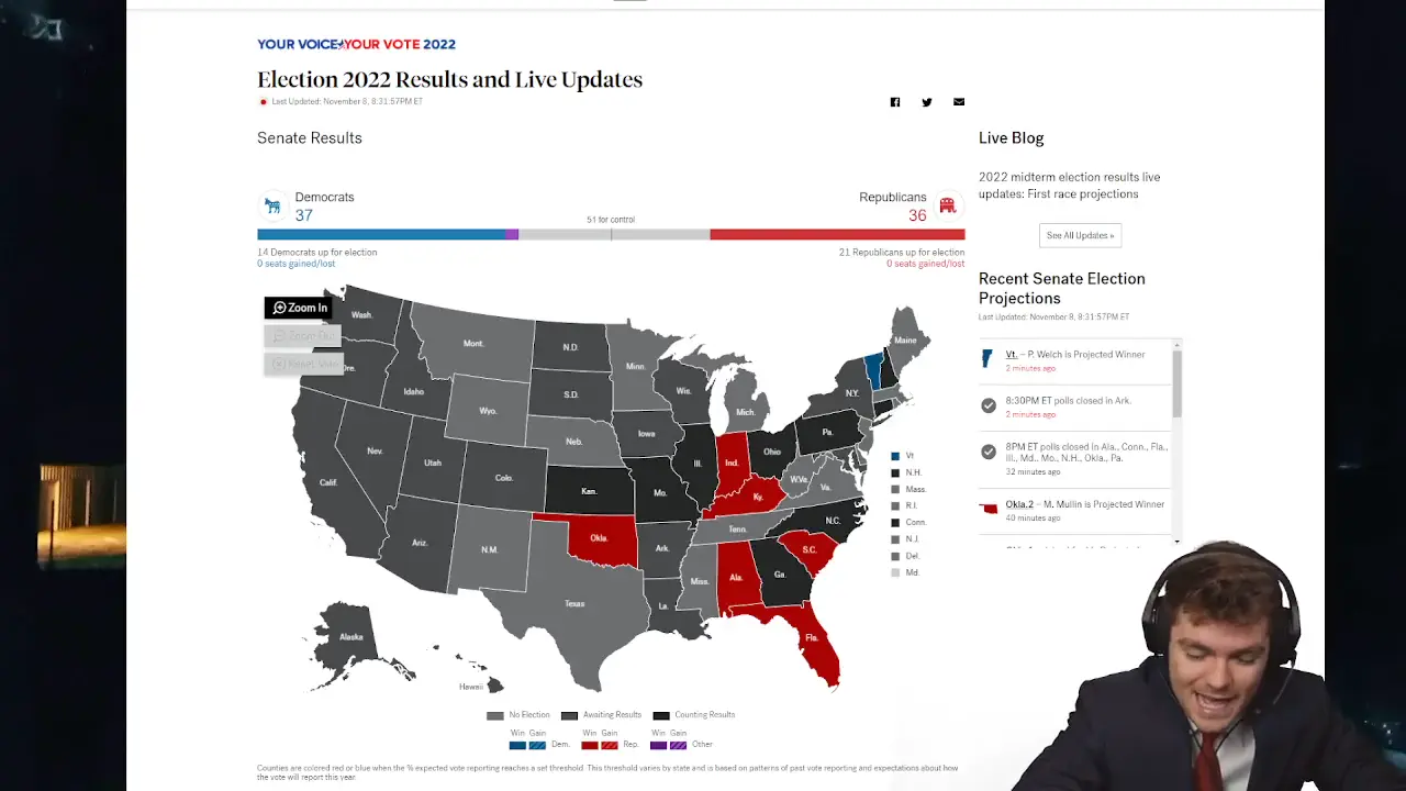 LIVE 2022 MIDTERM ELECTION RESULTS