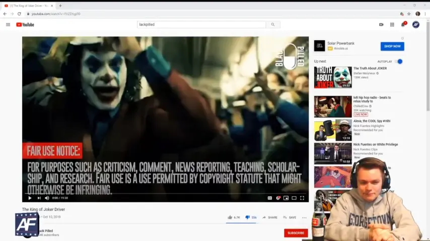 Nick Fuentes Reacts to Devon Stack's Blackpilled Joker Review