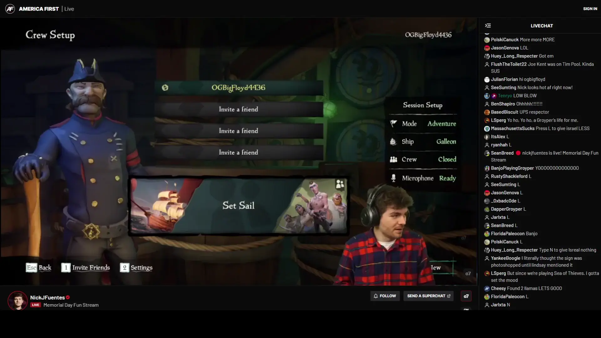 Nick Fuentes Gaming Stream