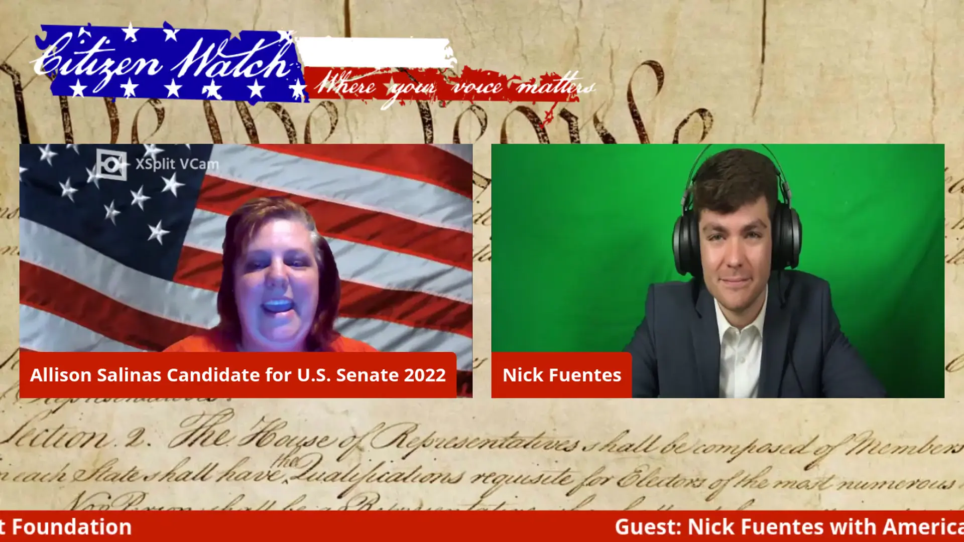 Citizen Watch Interviews Nick Fuentes on the Covid Protests