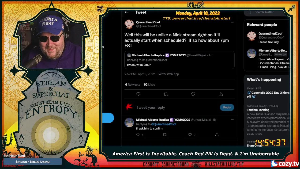 Nick Fuentes, Beardson, and Michael Alberto on Tequila Sunrise