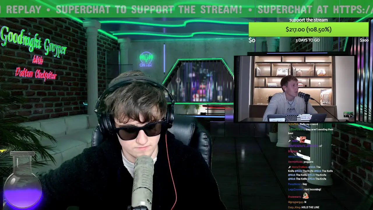 Nick calls in to Goodnight Groyper