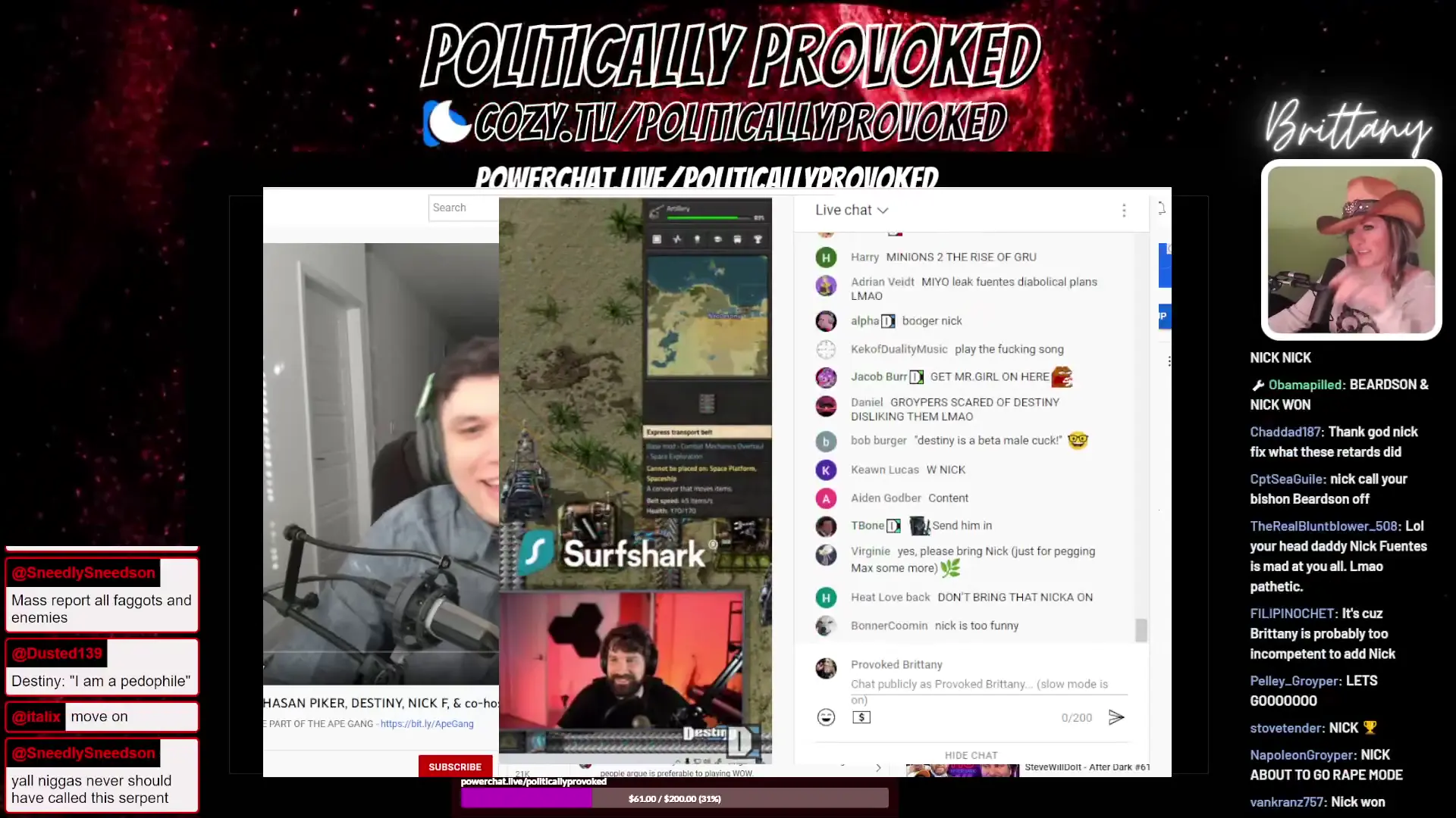 Nick and Destiny Discuss Deplatforming