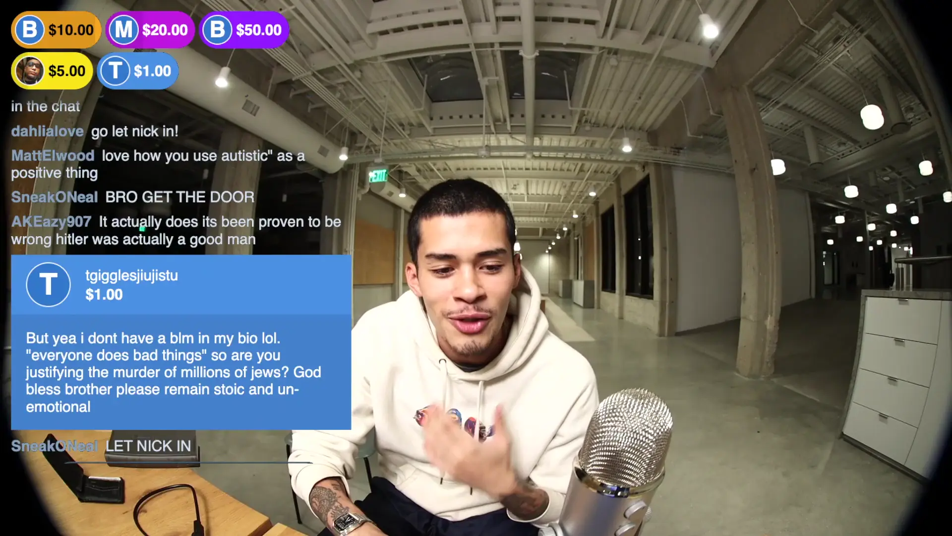 Nick joins Sneako on Stream Before the Show