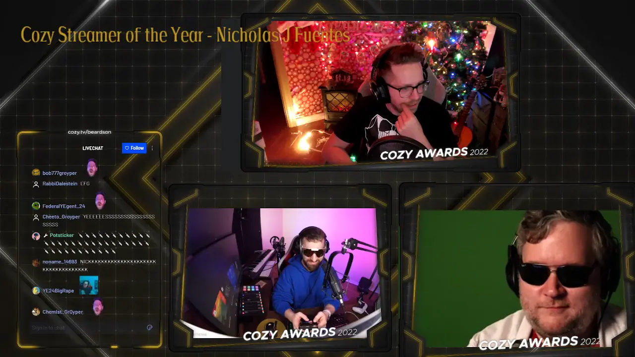 Nick Calls in to The Cozy Awards