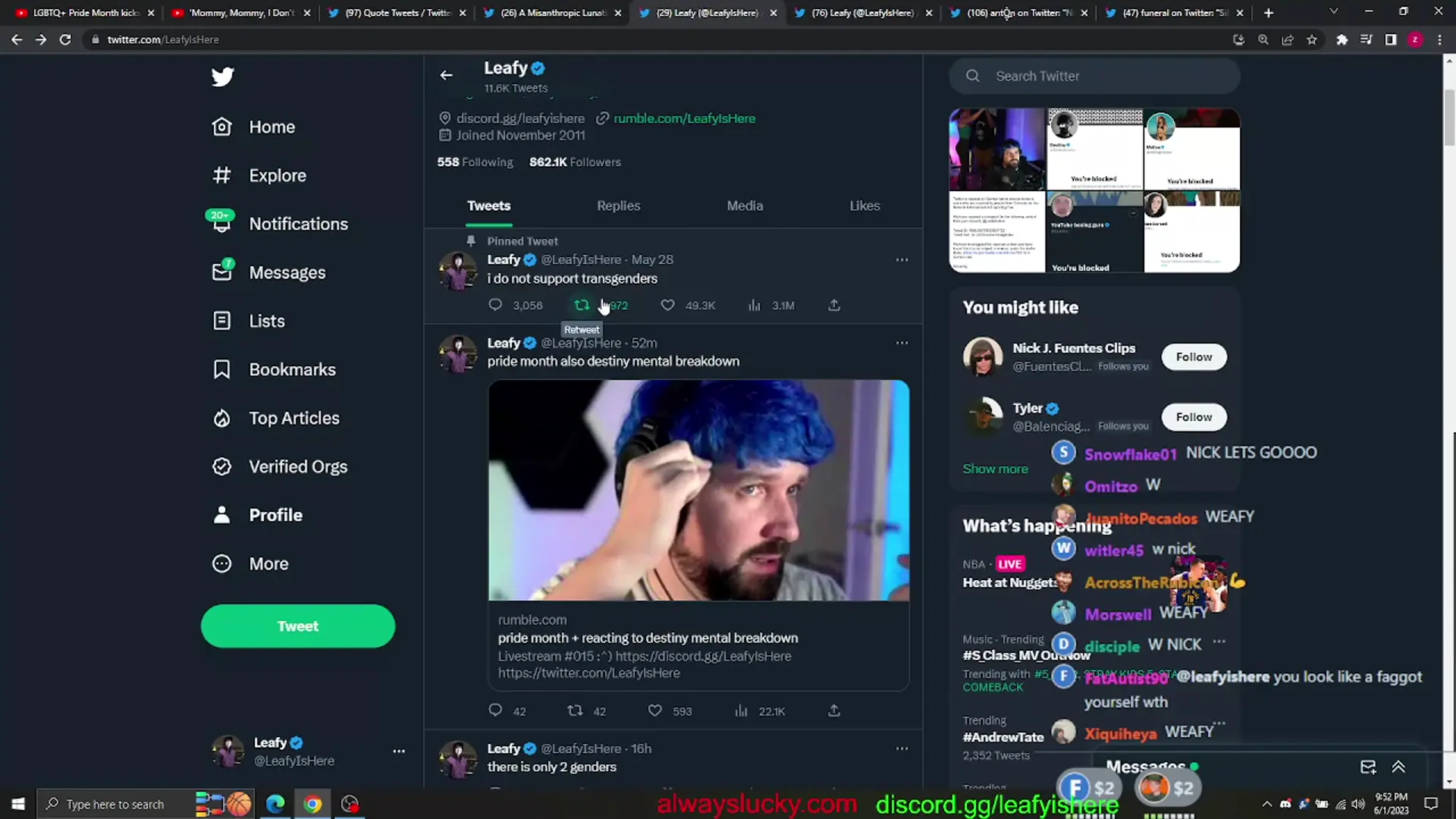 Nick and Leafy Plot Against Destiny