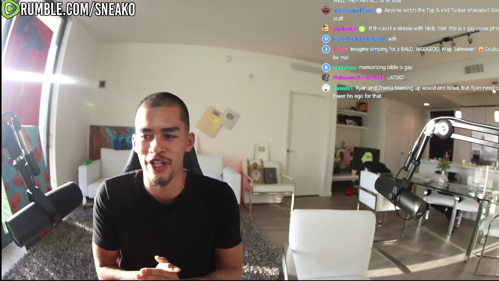 Sneako Stream with Nick Fuentes, Zherka and Myron