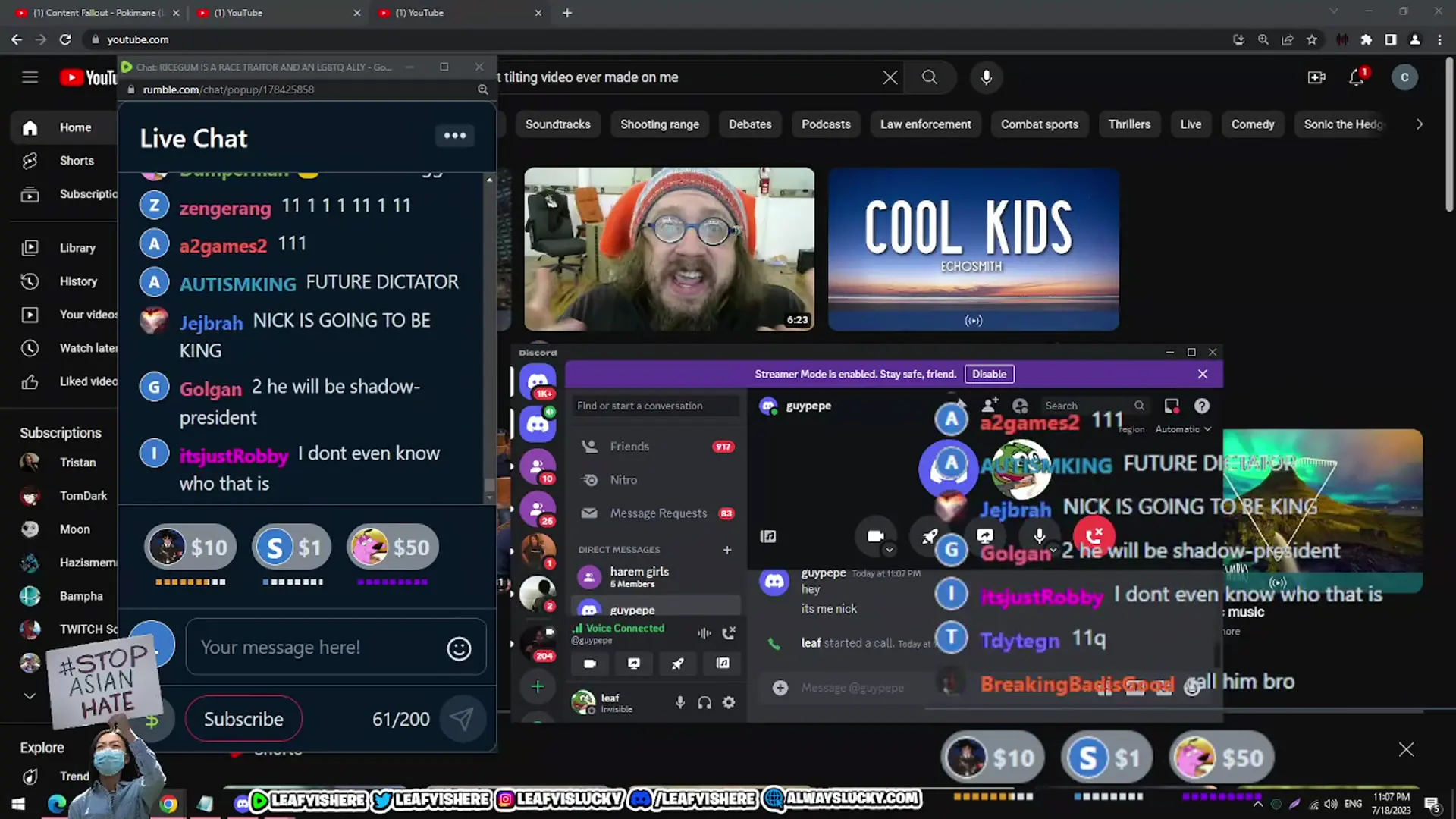Nick and Leafy Discuss the Situation with Rumble