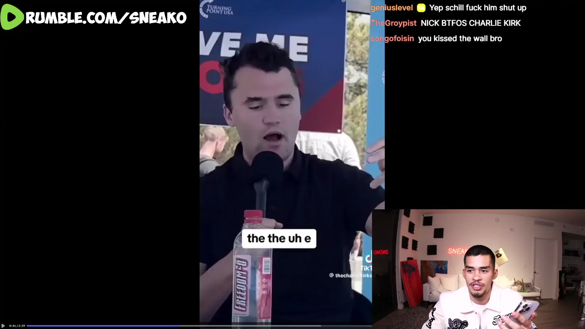 Nick Calls in to Sneako's stream