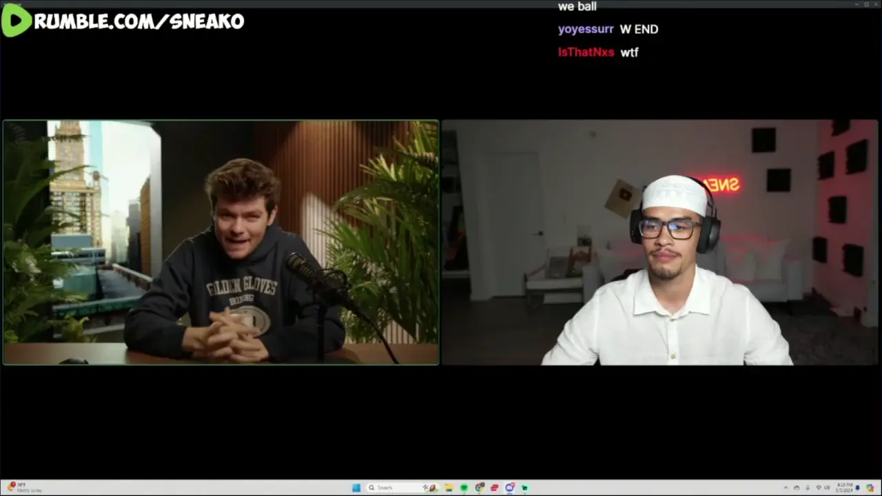 Sneako Stream with Nick Fuentes