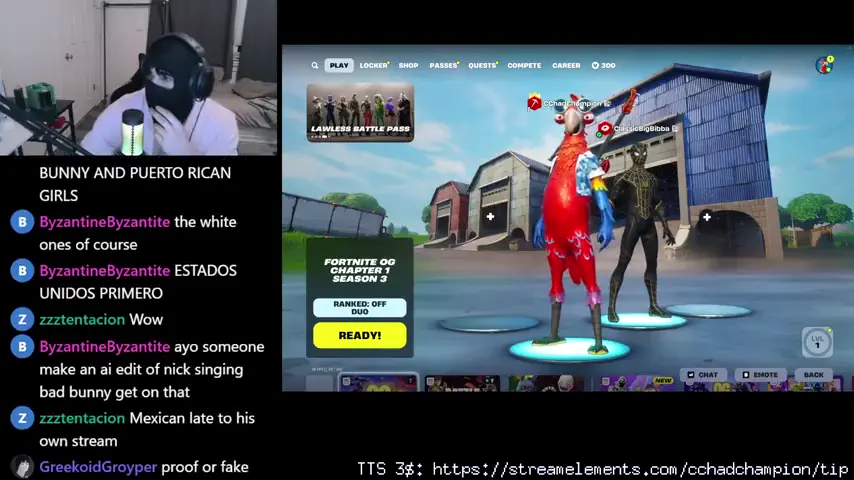 Nick on Chad Champion's Stream