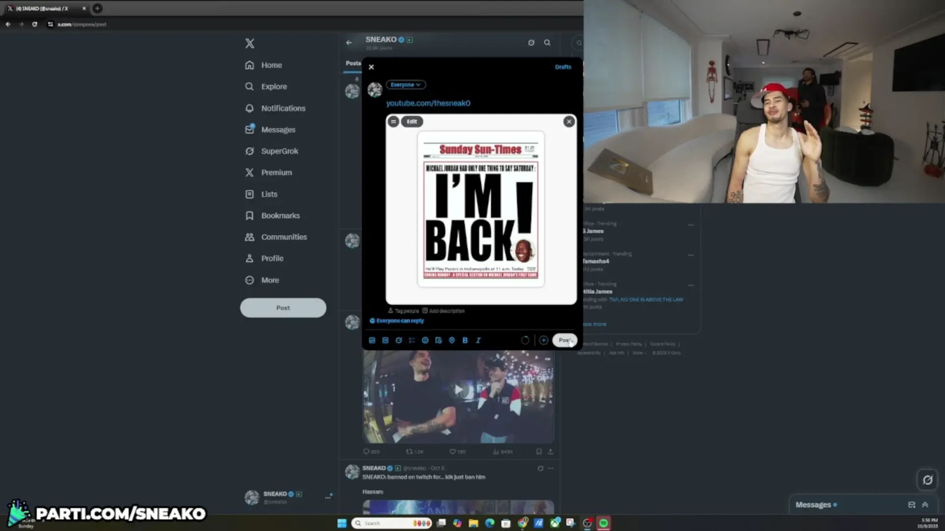 Sneako Calls Nick After his YouTube Unban