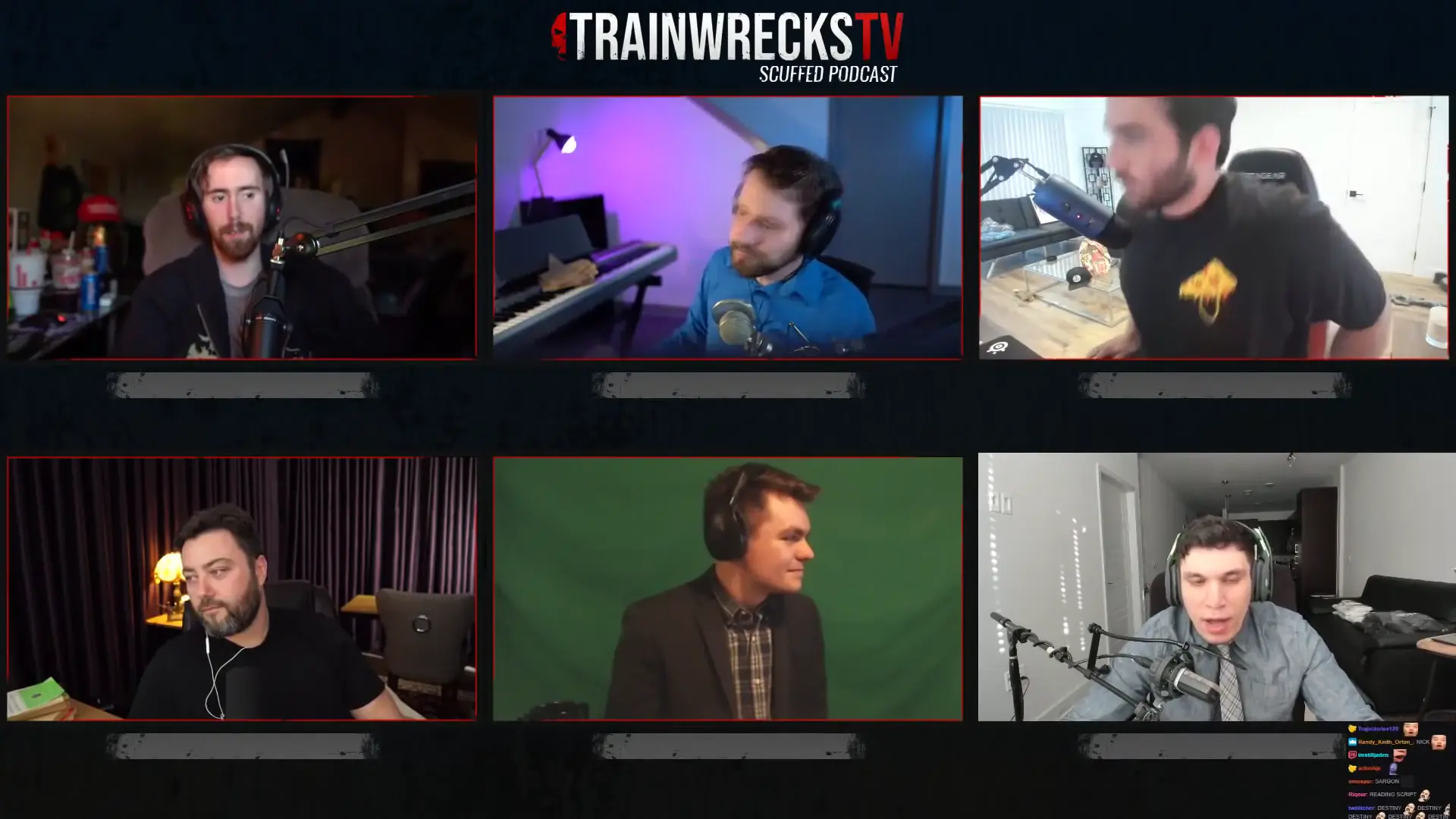 Trainwrecks TV - Sargon of Akkad, Hasan Piker, Destiny, and Nick Fuentes Debate, hosted by Asmongold