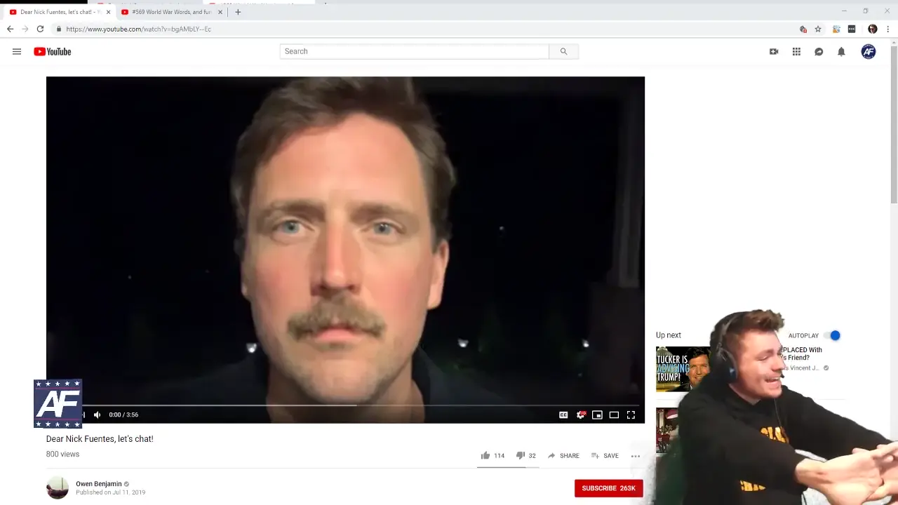 Nick Fuentes vs Owen Benjamin Response