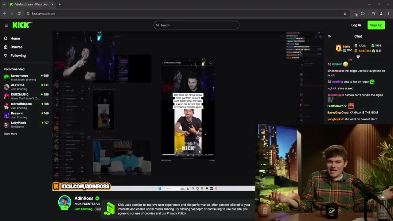 Nick Fuentes DEBATE Five Feminists - Hosted by Adin Ross and Sneako