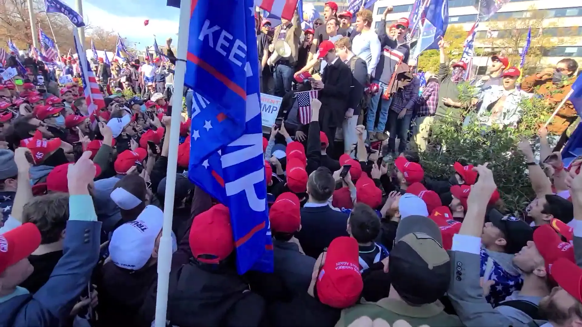 Million MAGA March Full Freedom Plaza Rally